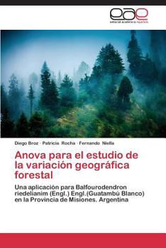 Paperback Anova para el estudio de la variación geográfica forestal [Spanish] Book