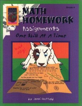 Paperback Math Homework Assignments, Grade 4: One Skill at a Time Book