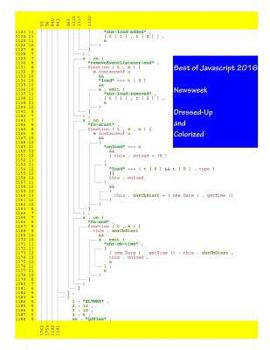 Paperback Best of Javascript 2016: Newsweek - Dressed-Up and Colorized Book