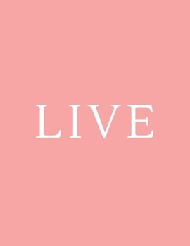 Live: A Decorative Book | Perfect for Coffee Tables, Bookshelves, Interior Design & Home Staging (Live Book Set - Pink)