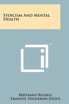 Paperback Stoicism And Mental Health Book