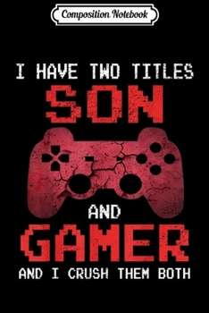 Composition Notebook: Cool Funny Gamer Vintage Video Games Gift Son Boys ns  Journal/Notebook Blank Lined Ruled 6x9 100 Pages