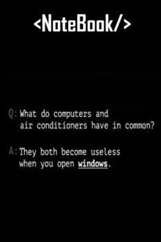 Paperback Computers Air Conditioners Coding Journal: Lined Notebook / Journal Gift, 120 Pages, 6x9, Soft Cover, Matte Finish Book