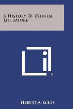 Paperback A History of Chinese Literature Book