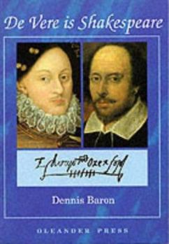 Paperback De Vere is Shakespeare (Oleander Language & Literature) Book