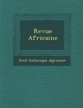 Paperback Revue Africaine [French] Book