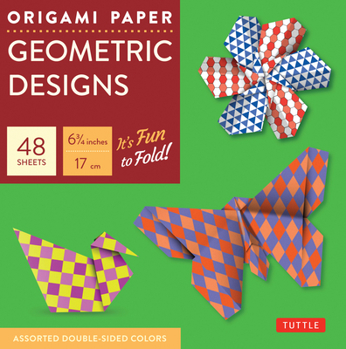 Misc. Origami Paper Geometric Designs 49 Sheets 6 3/4 (17 CM): Large Tuttle Origami Paper: Origami Sheets Printed with 6 Different Patterns (Instructions fo Book