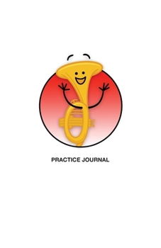 Paperback Brass in Color Notebooks: Practice Journal - Trumpet, Red Book