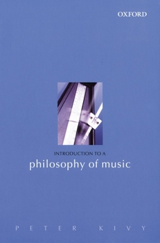 Paperback Introduction to a Philosophy of Music Book