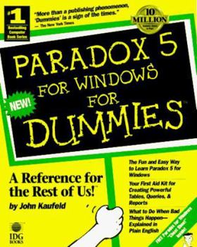 Paperback Paradox 5 for Windows for Dummies Book