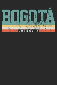 Paperback Notebook: Bogota Columbia Dot Grid 6x9 120 Pages Book