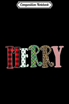 Composition Notebook: Christmas Merry Family Matching Plaid Xmas Holiday Gift  Journal/Notebook Blank Lined Ruled 6x9 100 Pages