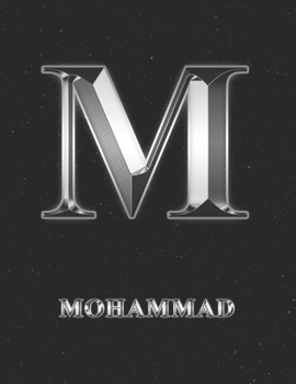 Mohammad: 2 Year Weekly Planner with Note Pages (24 Months) | Silver Effect Personalized Custom Letter M Initial First Name | 2020 - 2021 | Week ... | Plan Each Day, Set Goals & Get Stuff Done