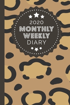 Paperback 2020 Monthly Weekly Diary: 1 Year, January to December, UK Schedule and Appointment Planner for Goal Setting and Reflection with a Cheetah Print Book