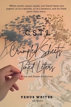 Paperback Crumpled Sheets and Tinted Letters Book