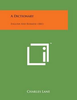 Paperback A Dictionary: English and Burmese (1841) Book