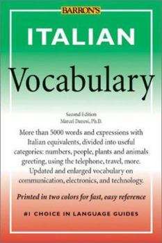 Paperback Italian Vocabulary Book