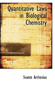 Paperback Quantitative Laws in Biological Chemistry Book