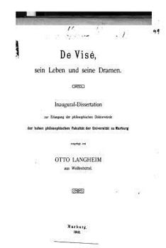 Paperback De Visé, Sein Leben und Seine Dramen [German] Book
