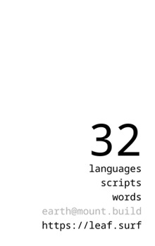 Hardcover 32 Languages, 32 Words: 32 Scripts [Multiple Languages] Book