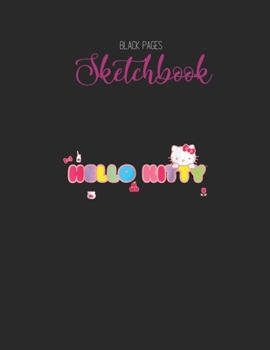 Black Paper SketchBook: Disney Sleeping Beauty Maleficent Dragon Silhouette Designed BLACK PAPER Sketch Book for Drawing Sketching and Writing With ... Workout Marble Size Kawaii Kitty 8.5inx11in