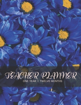 Paperback Teacher Planner: Lesson Planner and Record Book for Teachers and Floral Garden Cover Book