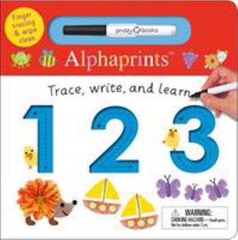 Board book Alphaprints: Trace, Write, and Learn 123: Finger Tracing & Wipe Clean Book