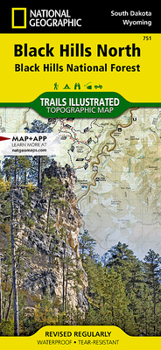 Black Hills North : Black Hills National Forest : South Dakota, USA : Spearfish Canyon scenic byway, Pactola Reservoir, Fort Meade recreation area, ... (National Geographic Trails Illustrated Map)