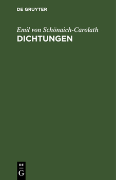 Hardcover Dichtungen [German] Book