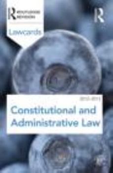 Paperback Constitutional and Administrative Lawcards 2012-2013 Book