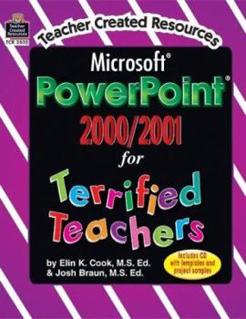 Paperback Microsoft PowerPoint 2000/2001 Terrified Teachers [With CDROM] Book