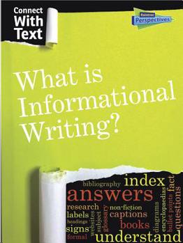 Hardcover What Is Informational Writing? Book