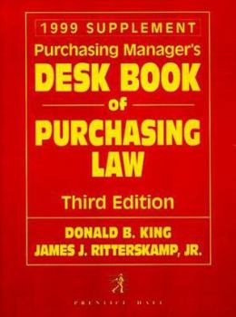 Paperback Purchasing Manager's Desk Book of Purchasing Law Book