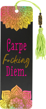 Paperback Carpe F*cking Diem Beaded Bookmark Book