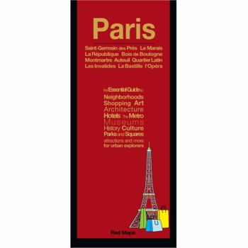 Map Red Maps PARIS Street Map and City Guide Book