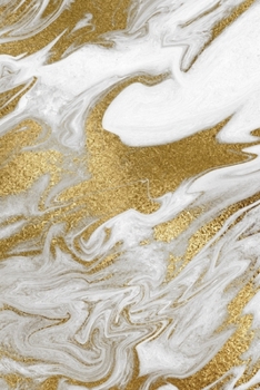 Paperback Liquid Gold Marble Composition Notebook - Small Ruled Notebook - 6x9 Lined Notebook (Softcover Journal / Notebook / Diary) Book