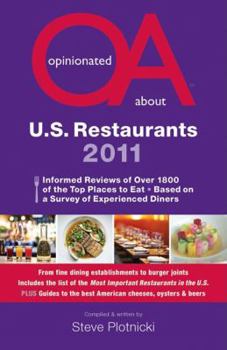 Paperback Opinionated About U.S. Restaurants 2011 Book
