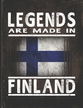 Legends Are Made In Finland: Customized Gift for Finn Coworker  Undated Planner Daily Weekly Monthly Calendar Organizer Journal