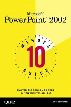 Paperback 10 Minute Guide to Microsoft PowerPoint 2002 Book