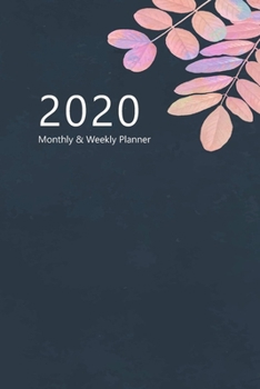 Paperback 2020 Monthly & Weekly Planner: Hourly appointment planner. 7 full daily columns. Schedule, arrange, plan events. Monday start week. 9.0" x 6.0". Port Book