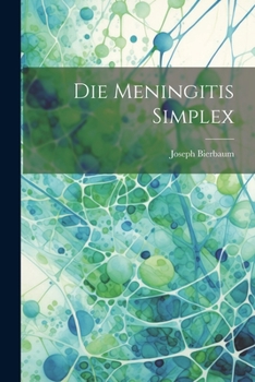 Paperback Die Meningitis Simplex Book