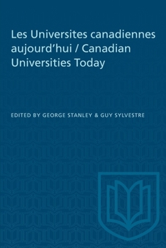 Paperback Les Universites Canadiennes Aujourd'hui / Canadian Universities Today Book