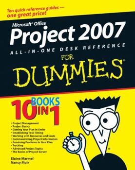 Paperback Microsoft Project 2007 All-In-One Desk Reference for Dummies Book