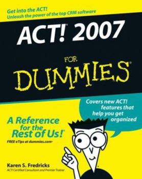 Paperback ACT! 2007 for Dummies Book