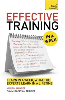 Paperback Effective Training in a Week: Teach Yourself Book