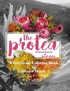 The Protea - National Flower of South Africa: A Greyscale Coloring Book