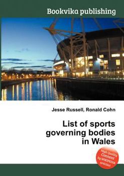 Paperback List of Sports Governing Bodies in Wales Book