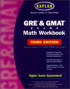 Paperback Kaplan GRE & GMAT Exams Math Workbook, Third Edition Book