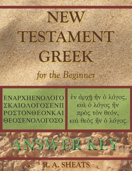 Paperback New Testament Greek for the Beginner Answer Key Book