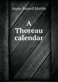 Paperback A Thoreau calendar Book